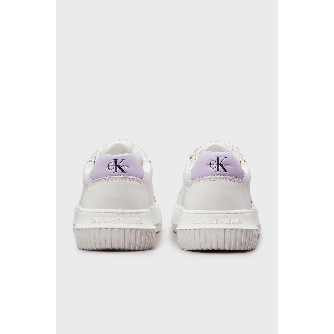 Chunky Cupsole Mono Lth Wn Bright White/Pastel Lilac / 41