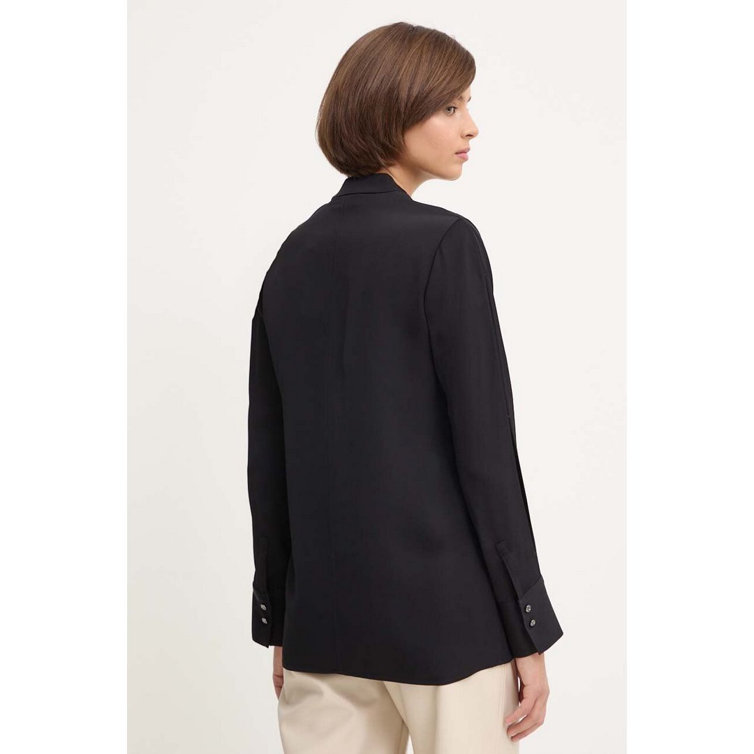 Shine Viscose Splitsleeve Blouse Ck Black / 42