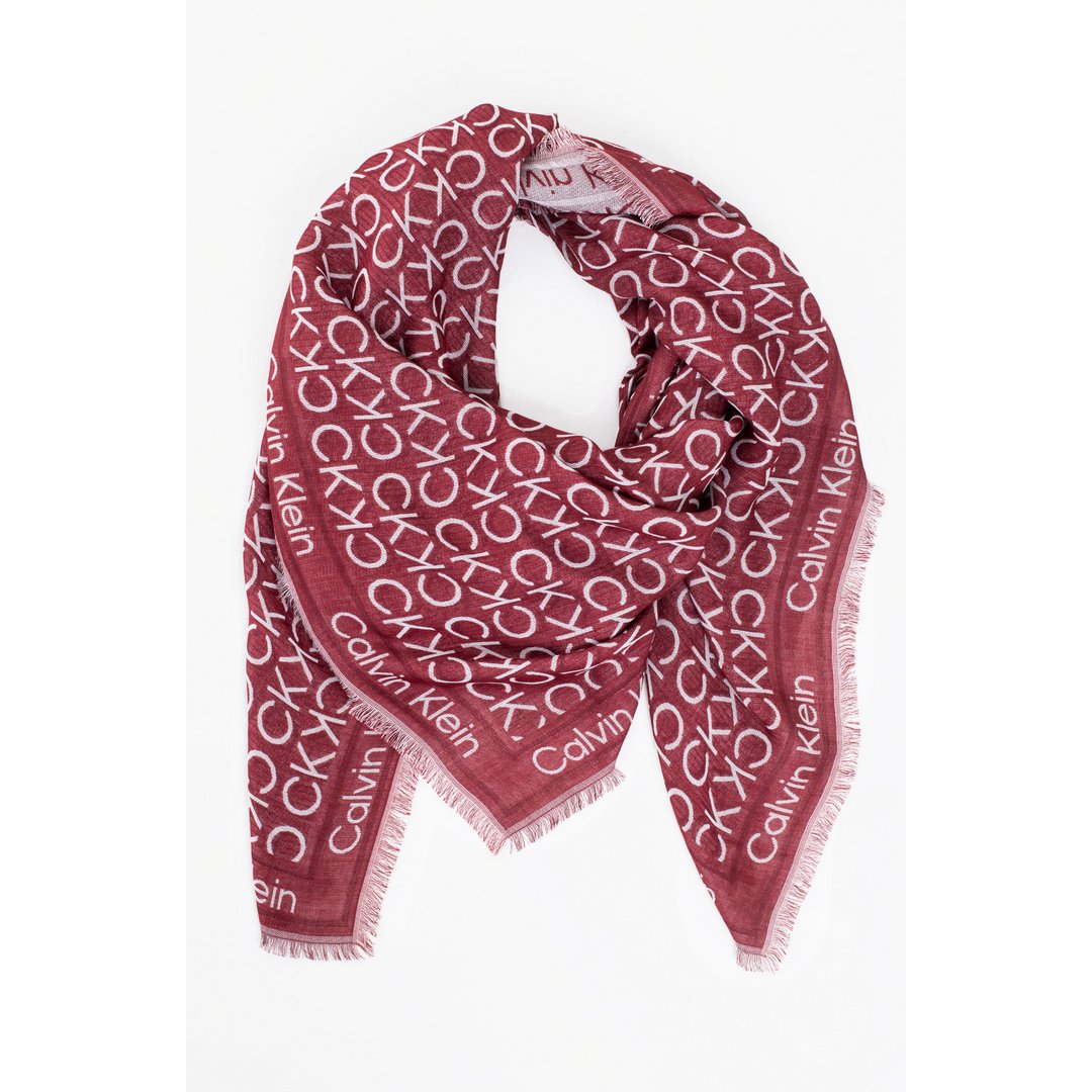 Onogram Jacquard Scarf 130X130 Biking Red / OS