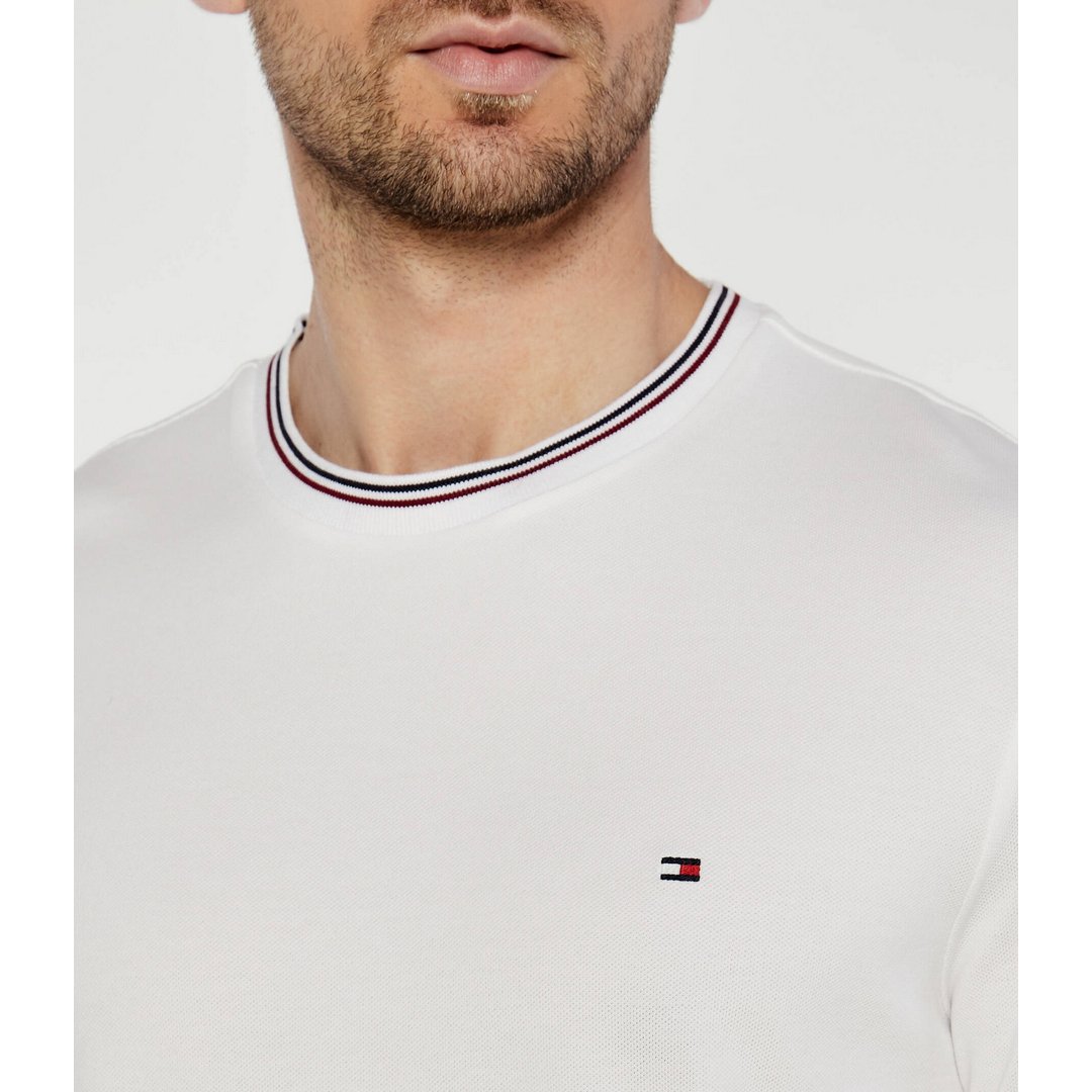 Rwb Tipped Collar Tee White / L