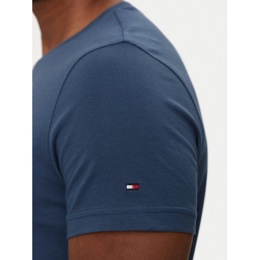 Tommy Logo Tee Aegean Sea / L