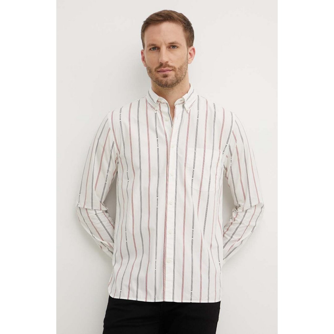 Hilfiger Double Stp Rf Shirt Ancient White / Multi / L