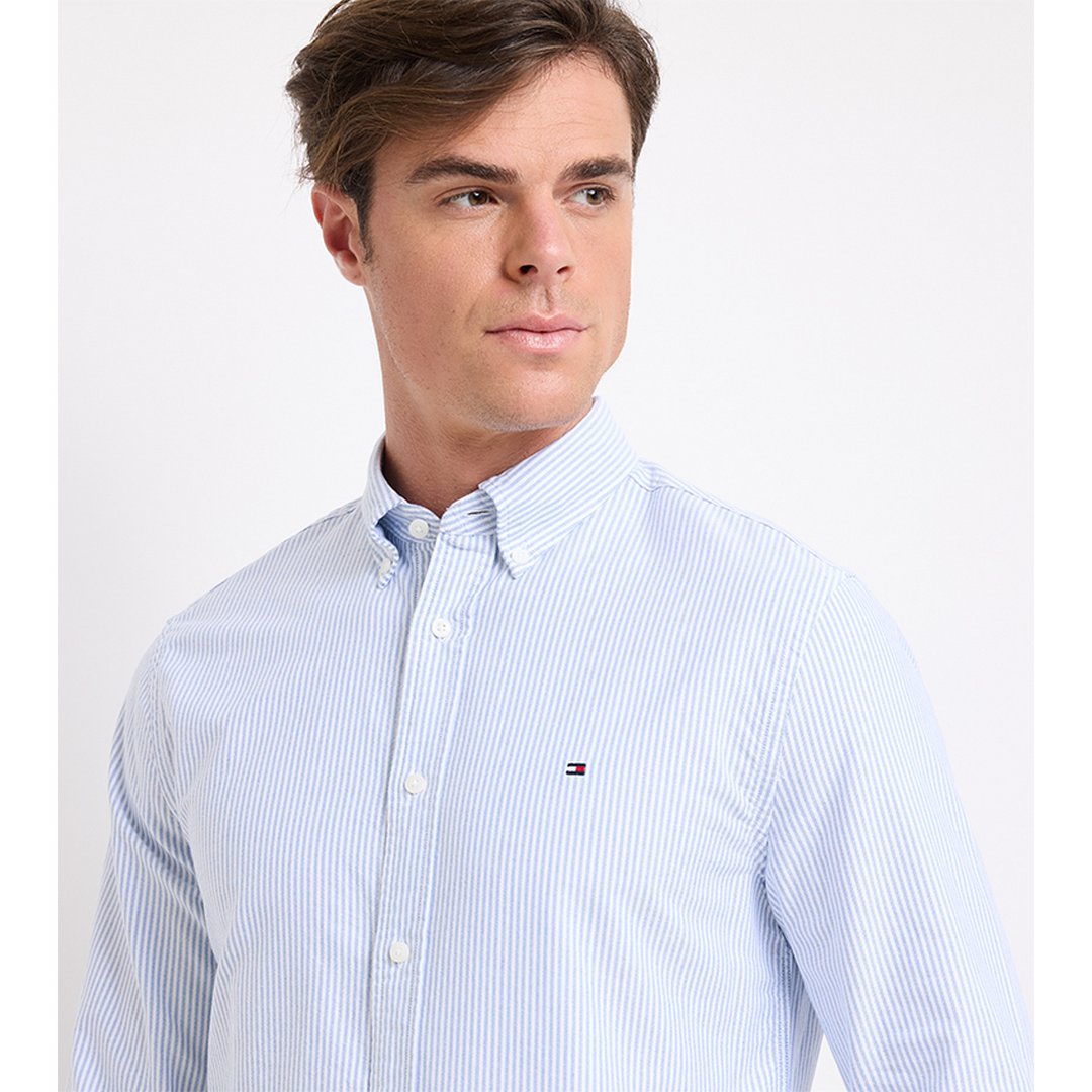 Heritage Oxford Stripe Rf Shirt Shirt Blue / White / L