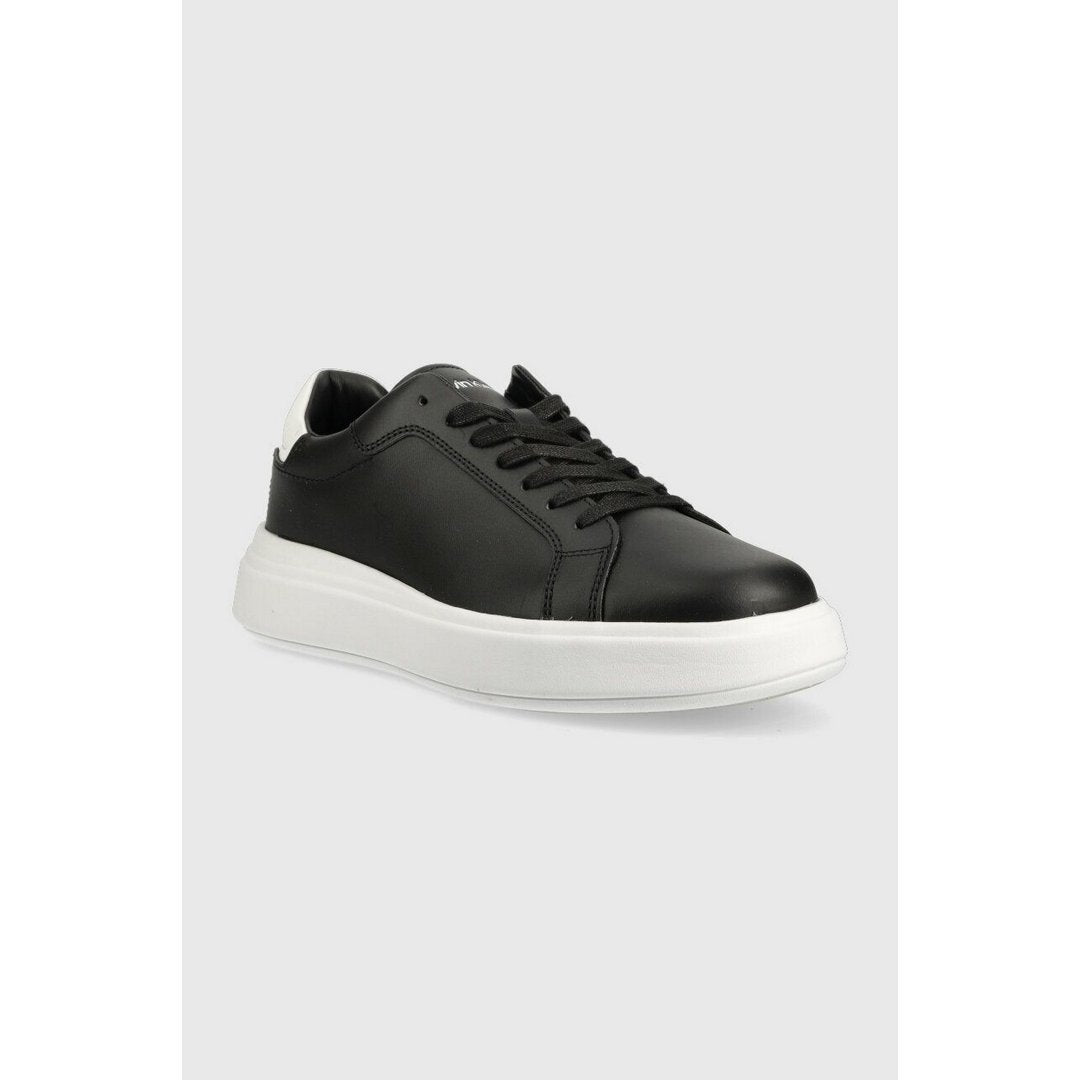 Low Top Lace Up Lth Black/White / 44