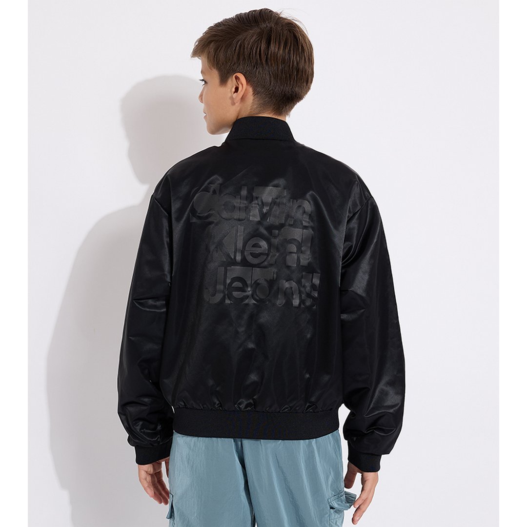 Nylon Bomber Mat Bac/ Beh/ 6 Ck Black / 6