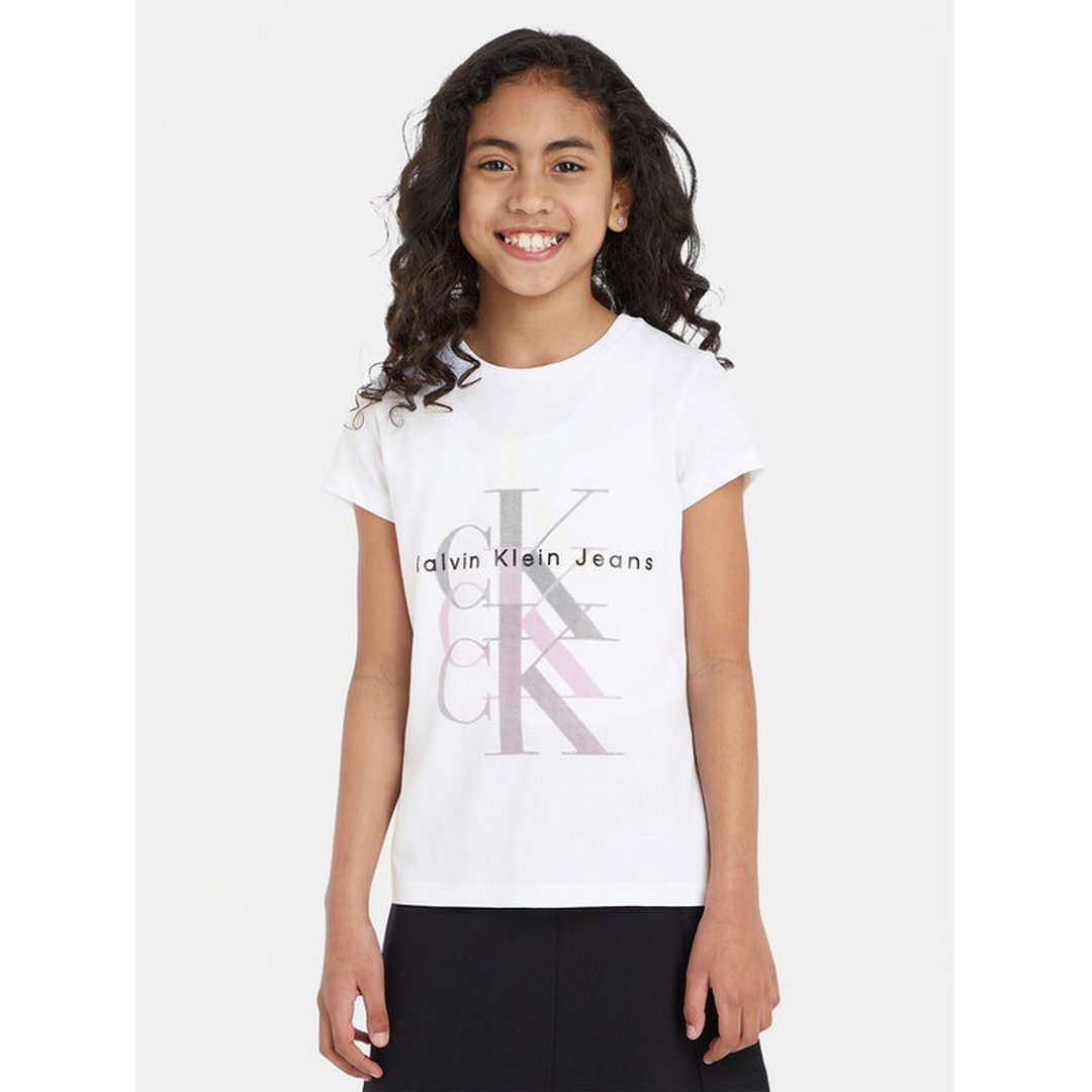 Monogram Repeat Slim Ss T-Shirt Bright White / 10