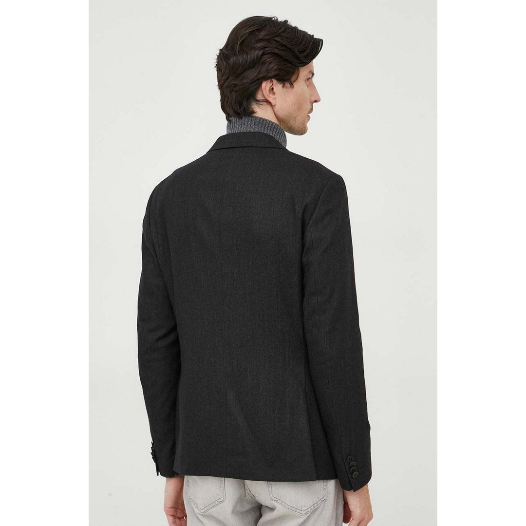 Wool Blend Cashmere/ Beh/ Xl Ck Black / L