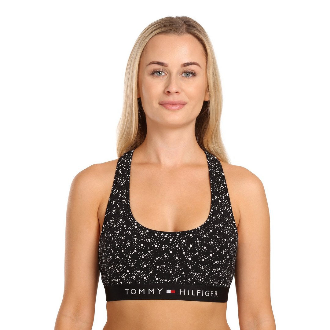 Unlined Bralette Pri/ 01R/ Lg Black/Bitter Brown / MD