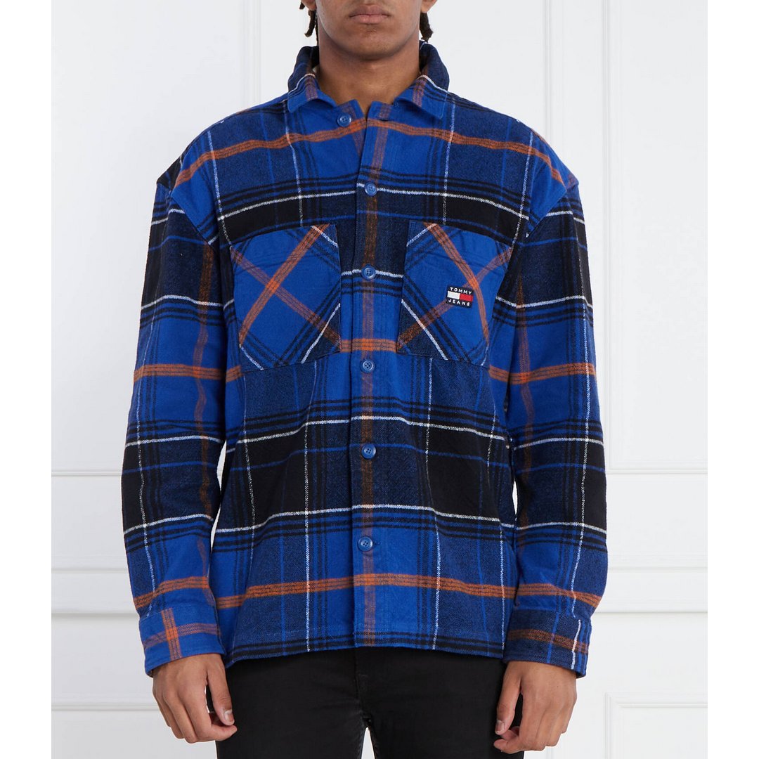 Tjm Brushed Check Ov/ C66/ Xl ROYALTY W/ WHITE / S