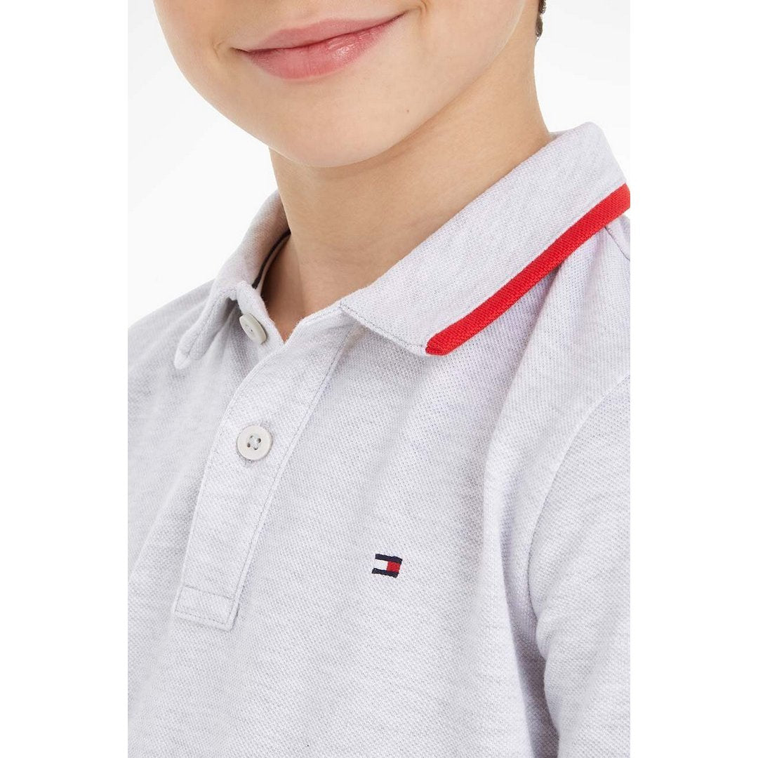 Flag Tipping Polo S// P1N/ 12 New Light Grey Heather / 4