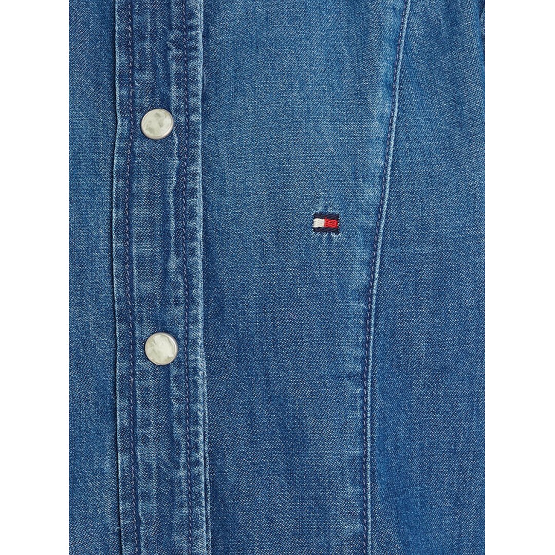 Puff Sleeve Denim Dr/ 1Bl/ 12 Recycledbluedenimstr / 4