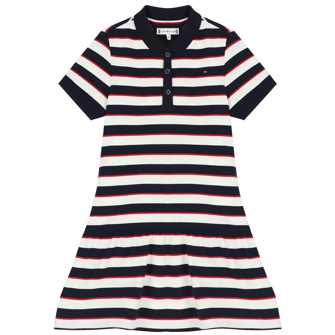 Essential Polo Dress/ Dw5/ 12 Sodalite Blue / Bright White / 7