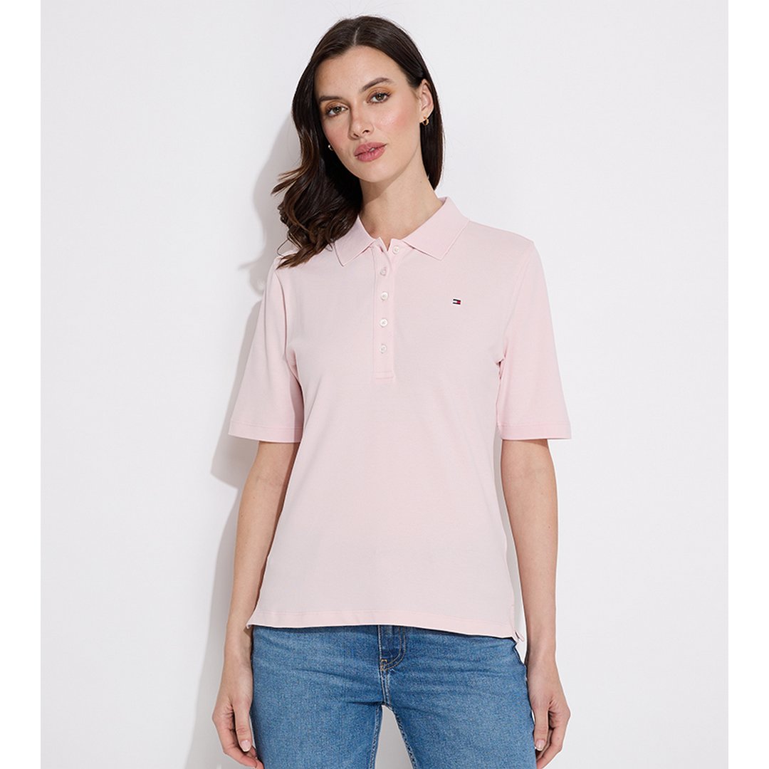 1985 Reg Pique Polo/ Tjq/ Xl BARELY PINK / XS