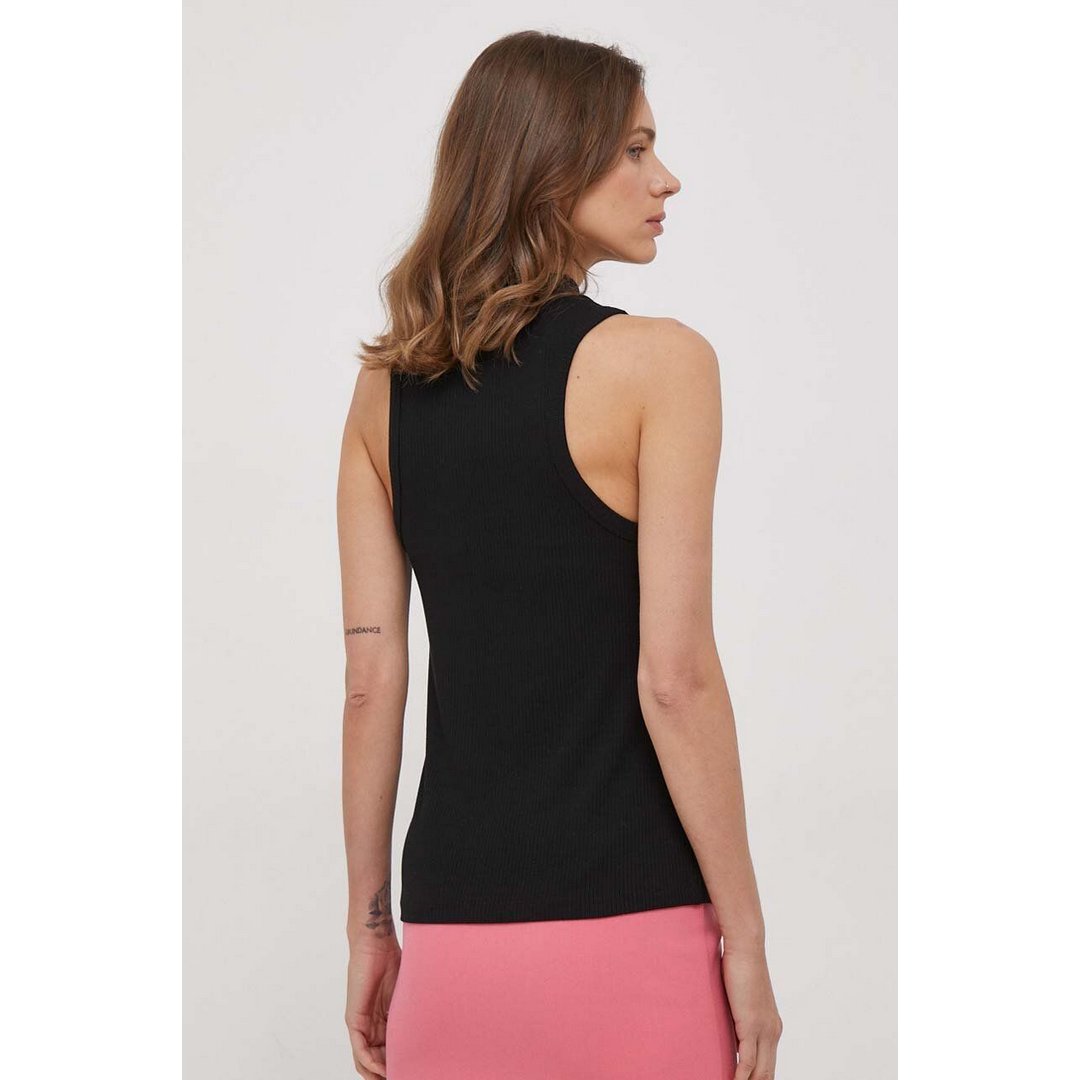 Slim 5X2 Rib Mock-Nk/ Vlp/ L Black / M