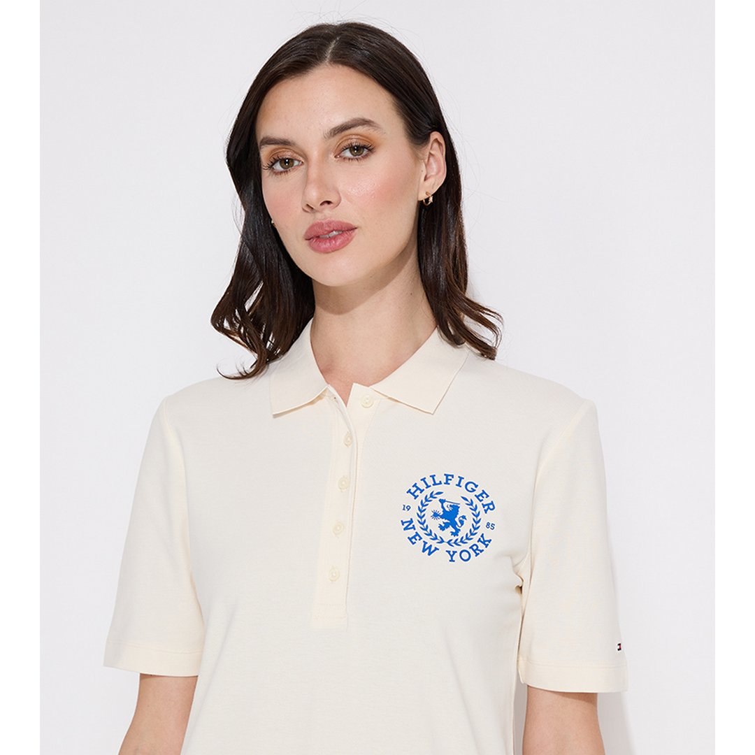 Reg Crest Emb Polo S/ Dw5/ Xl Off White / XS