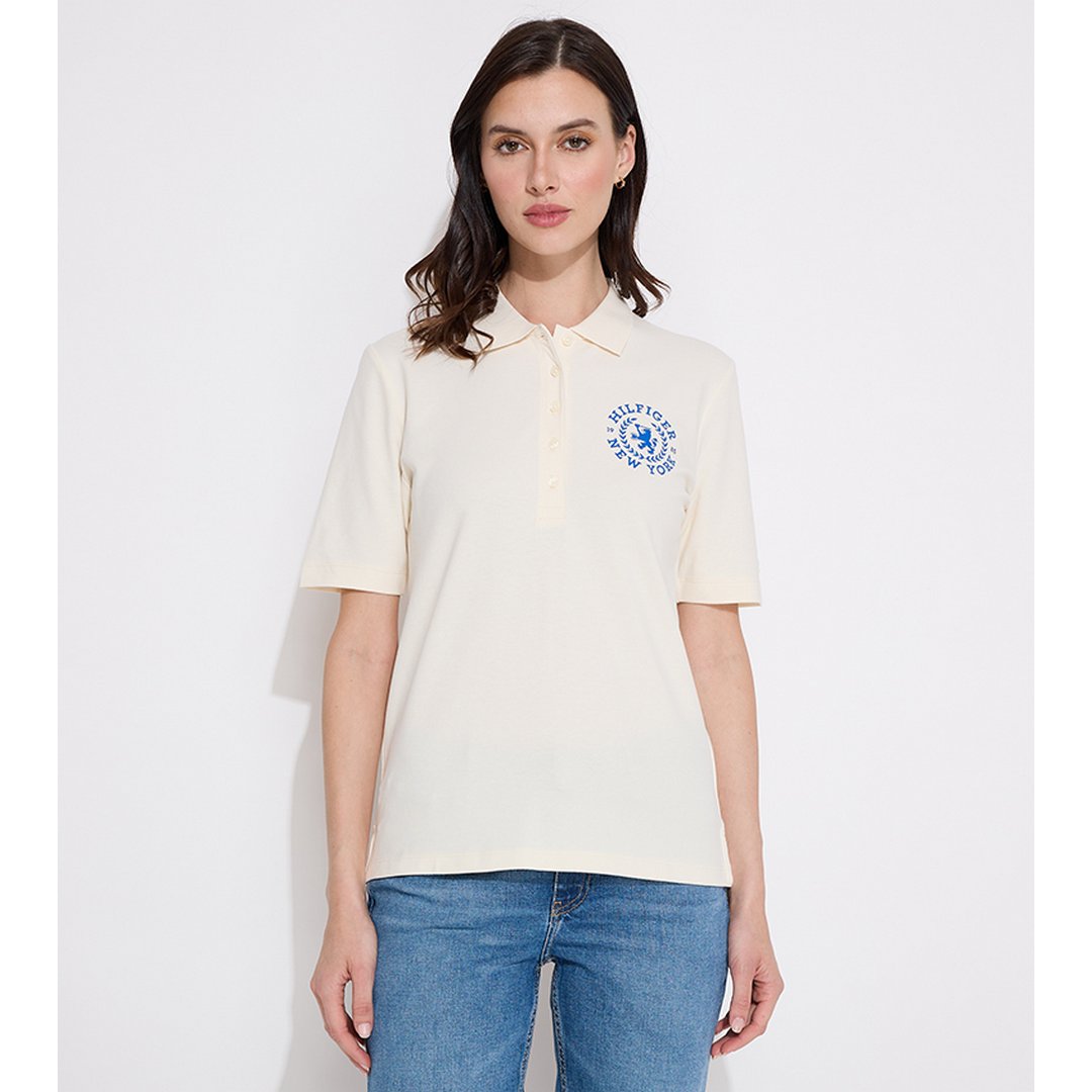 Reg Crest Emb Polo S/ Dw5/ Xl Off White / XL