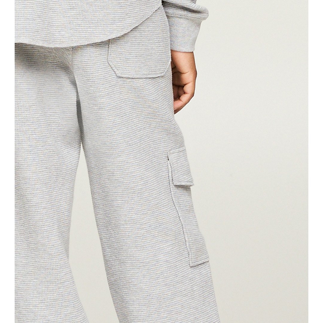 Monotype Waffle Cargo Sweatpants Light Grey Heather / 10