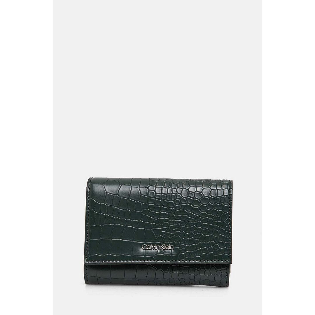 Ck Must Md Trifold W Palm Green Croco / OS