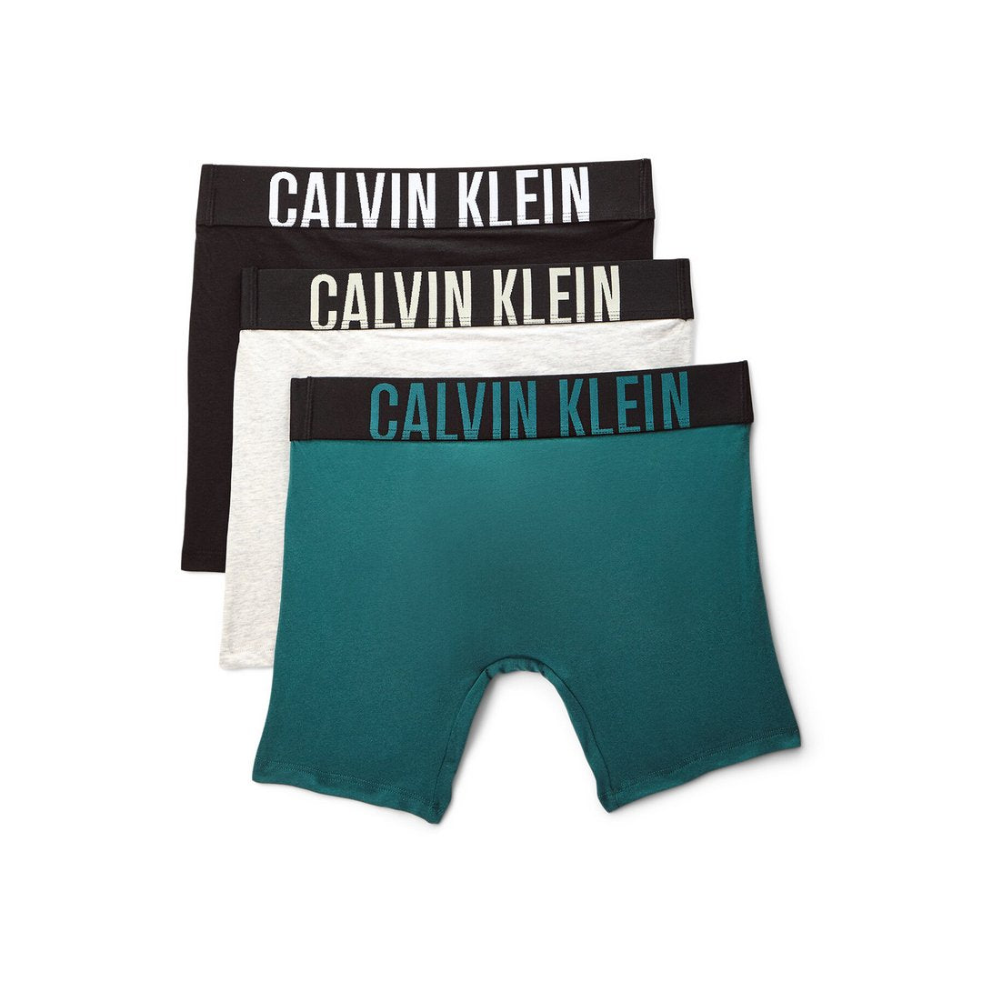 Boxer Brief 3Pk BLACK/ LIGHT GREY HEATH/ MEDITERRAN / L