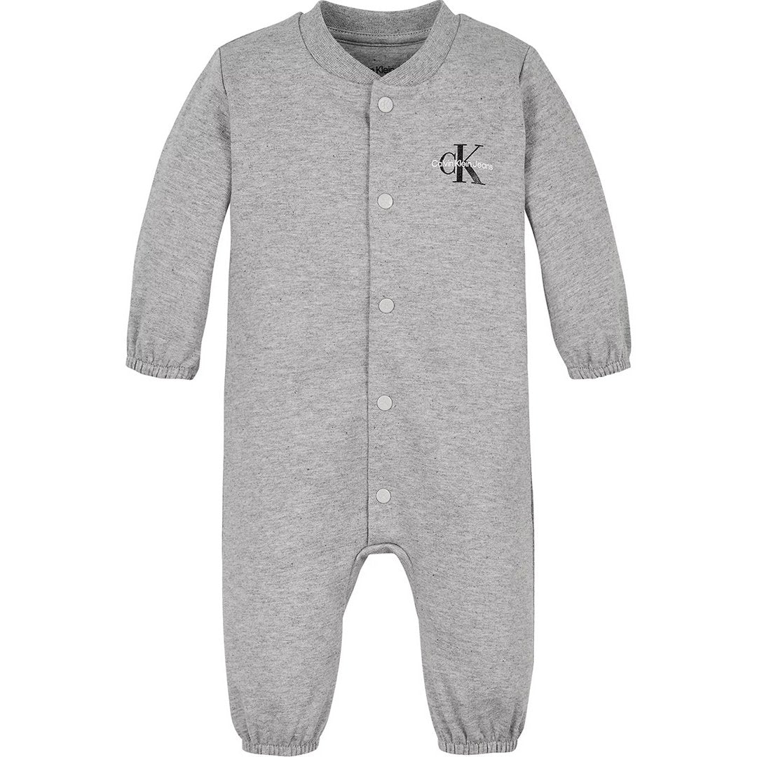 Monogram Ls Bodysuit Grey Heather / 80