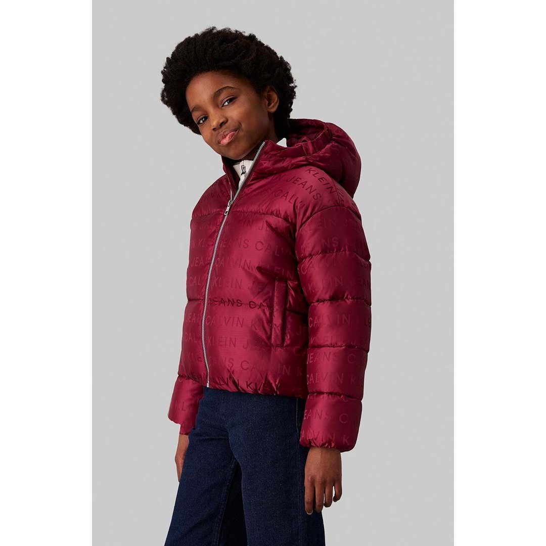 Logo Aop Puffer Jack Rich Cherry Logo Aop / 10