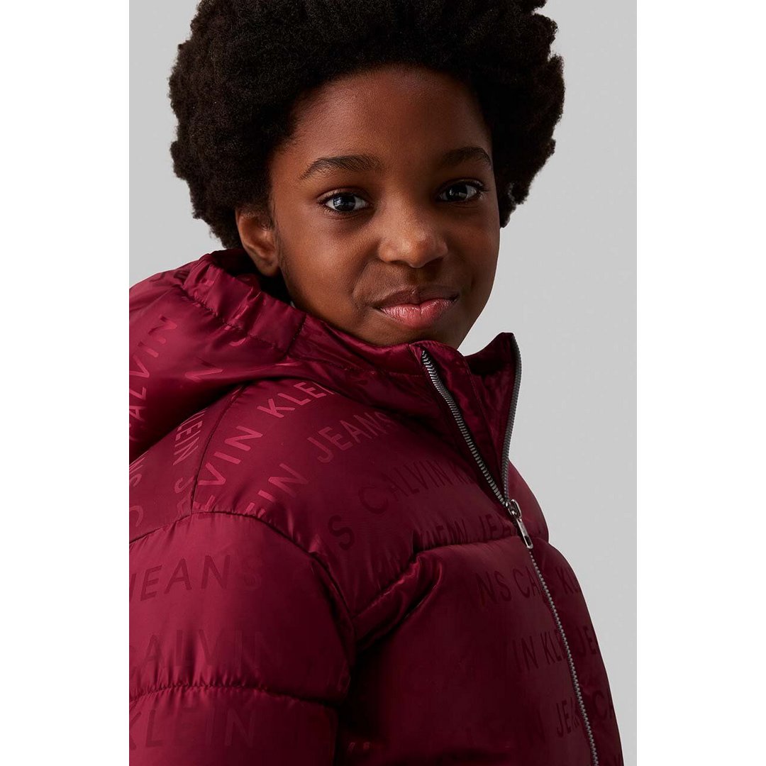 Logo Aop Puffer Jack Rich Cherry Logo Aop / 10