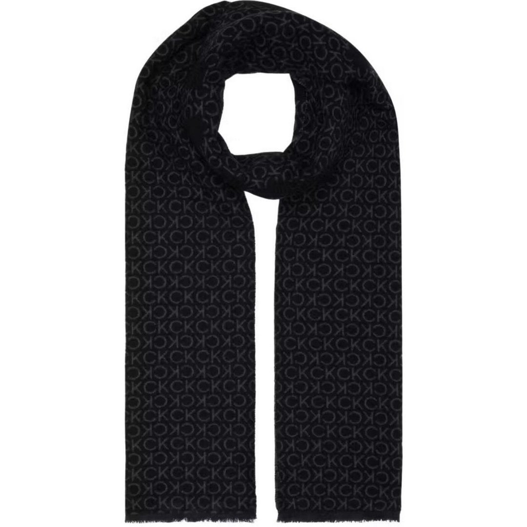 Fringes Two-Tone Mono Mw Scarf Ck Black/Ck Grey / OS