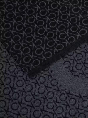 Fringes Two-Tone Mono Mw Scarf Ck Black/Ck Grey / OS