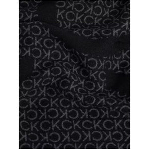 Fringes Two-Tone Mono Mw Scarf Ck Black/Ck Grey / OS