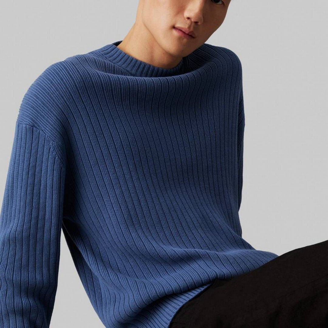 Linear Sweater Blue Coast / L
