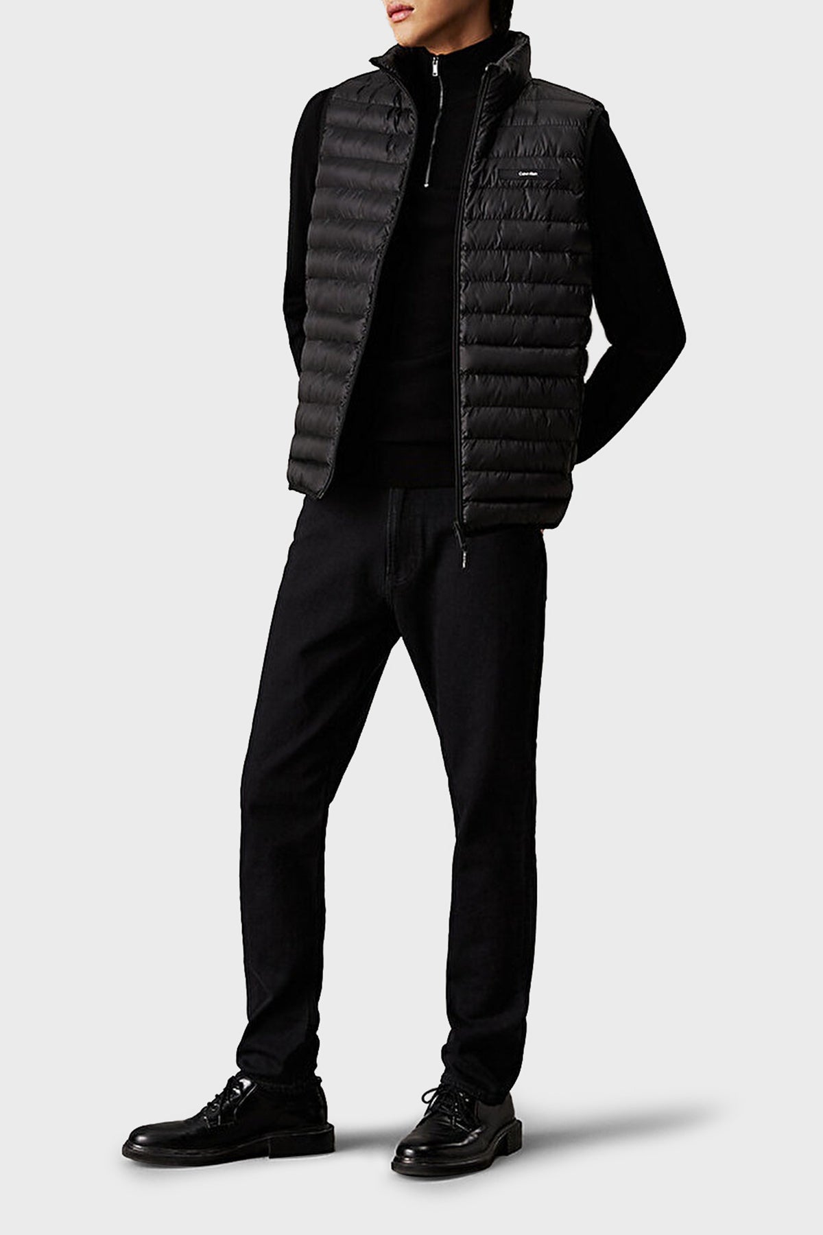 Packable  Quilt Vest Ck Black / L