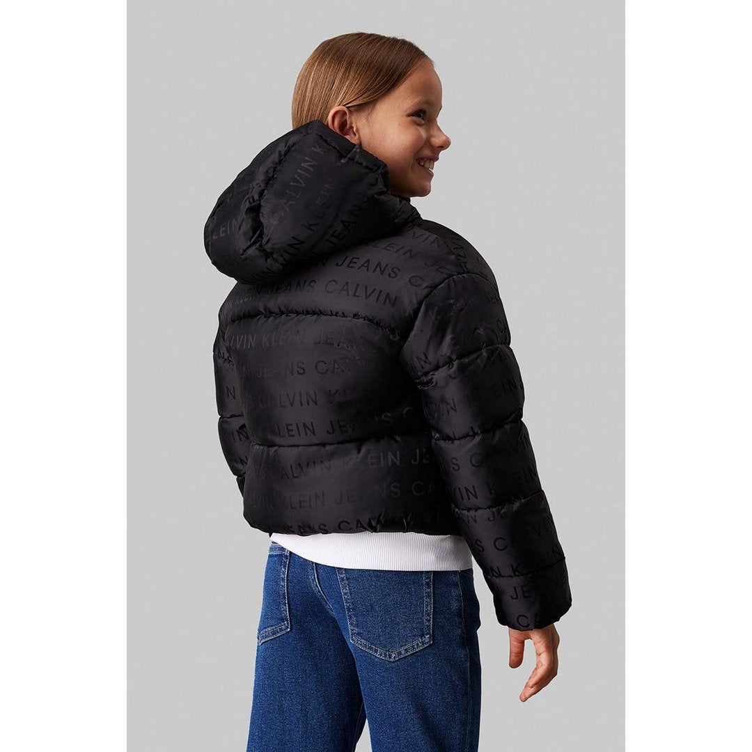 Logo Aop Puffer Jack Black Logo Aop / 10