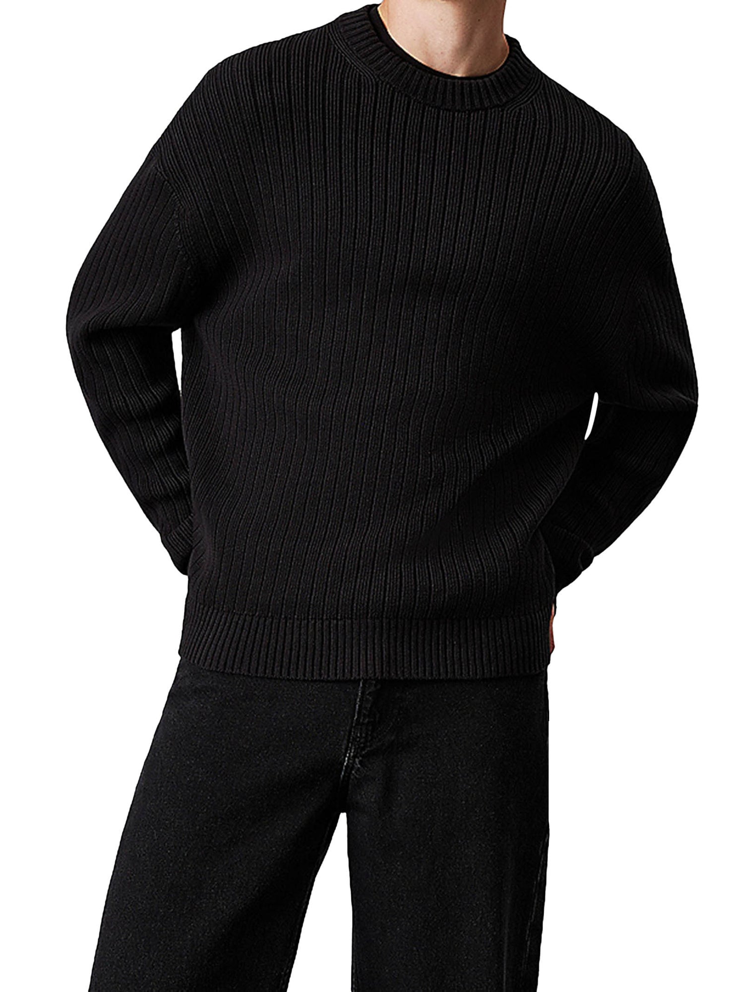 Linear Sweater Ck Black / L