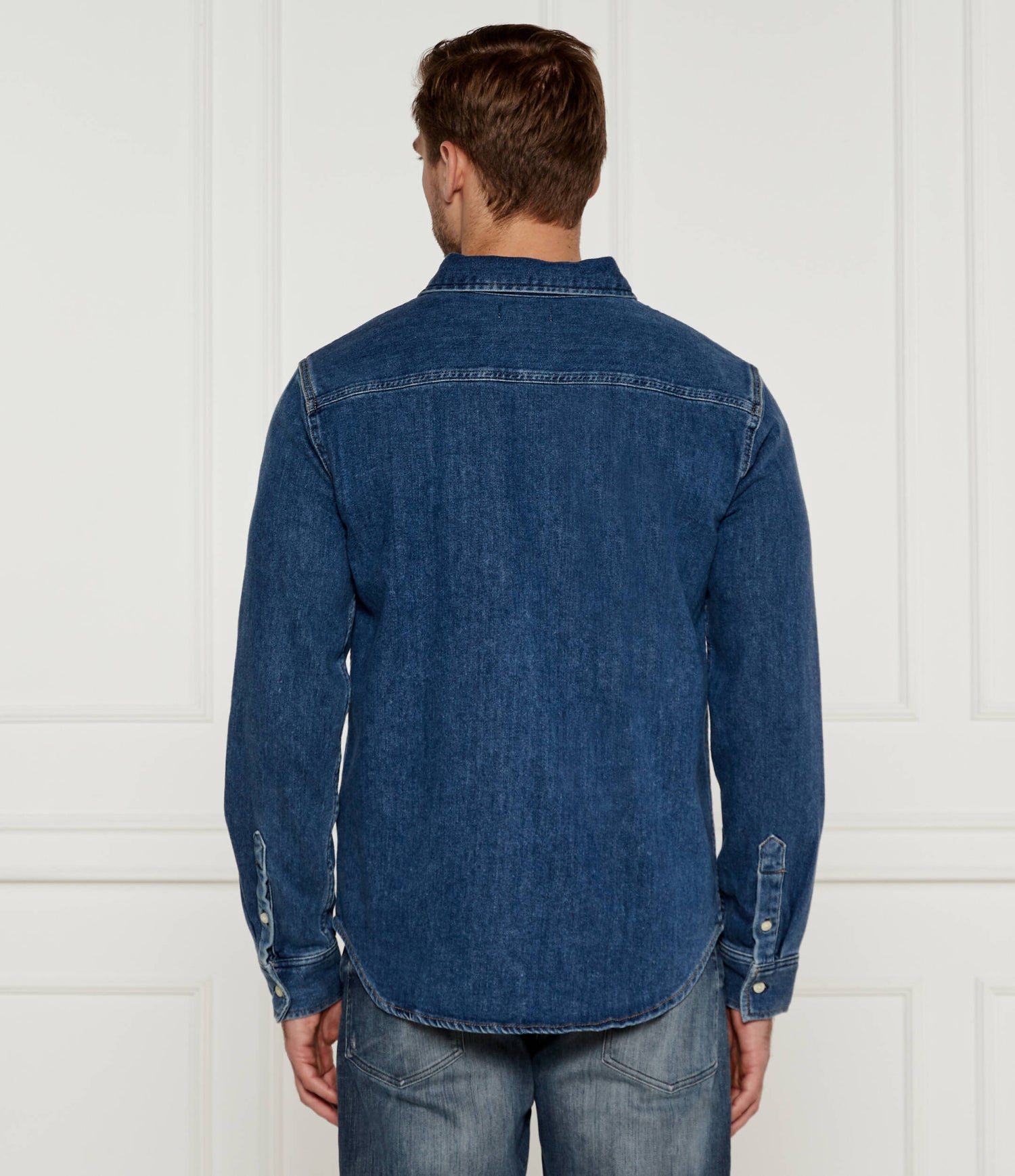 Slim Denim Shirt Denim Dark / L