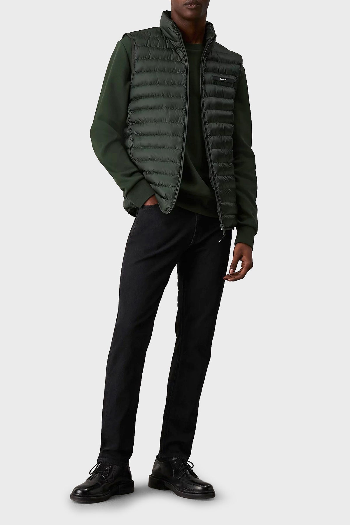 Packable  Quilt Vest Midnight Forest / L