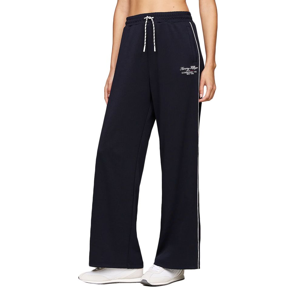 Script Graphic Wide Leg Pant Desert Sky / L