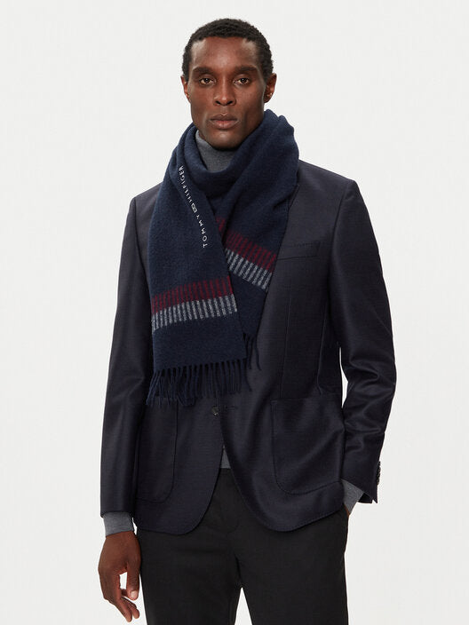 Th Corporate Wool Scarf Space Blue / OS