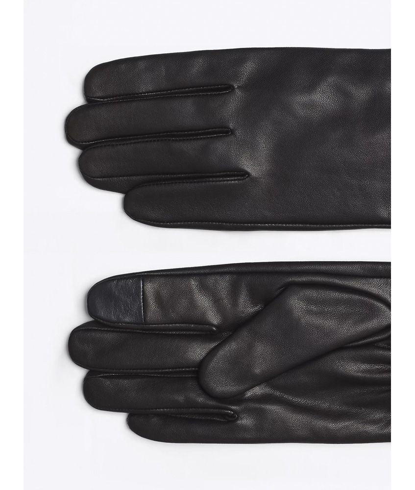 Essential Flag Leather Gloves Black / L-XL