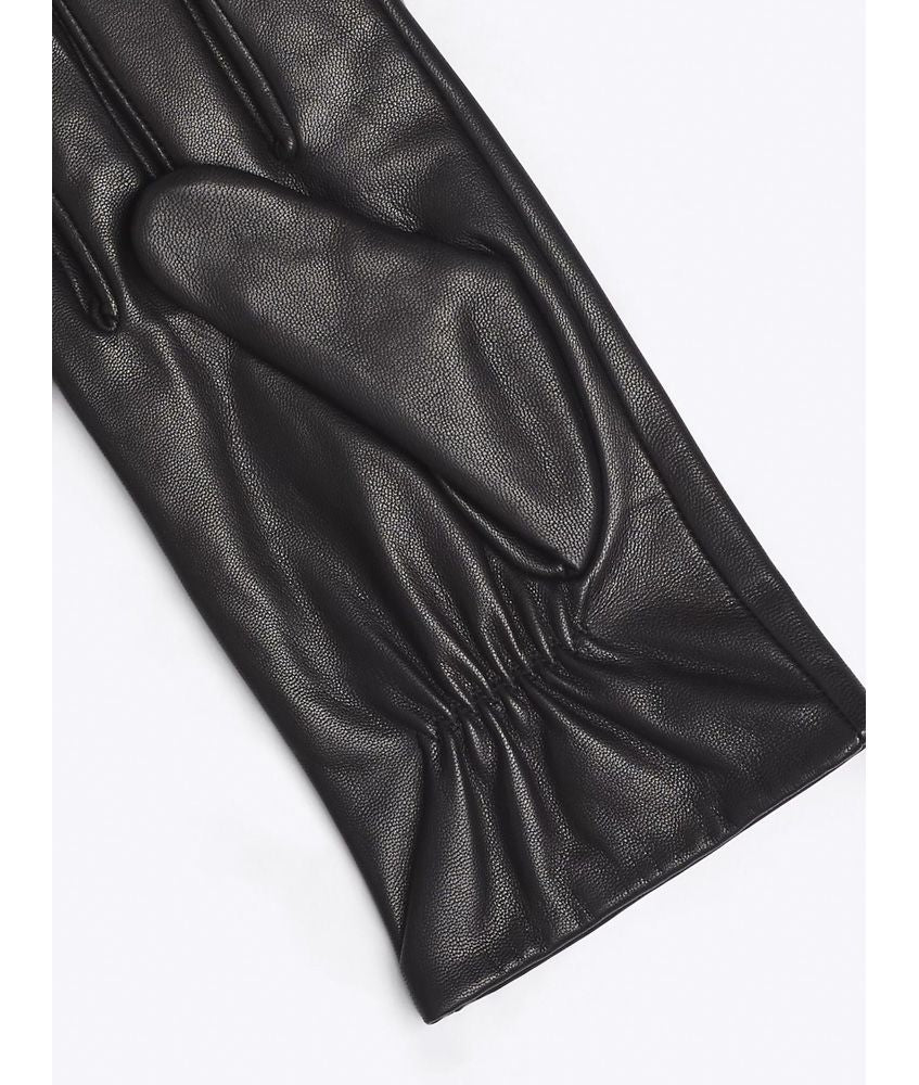 Essential Flag Leather Gloves Black / L-XL