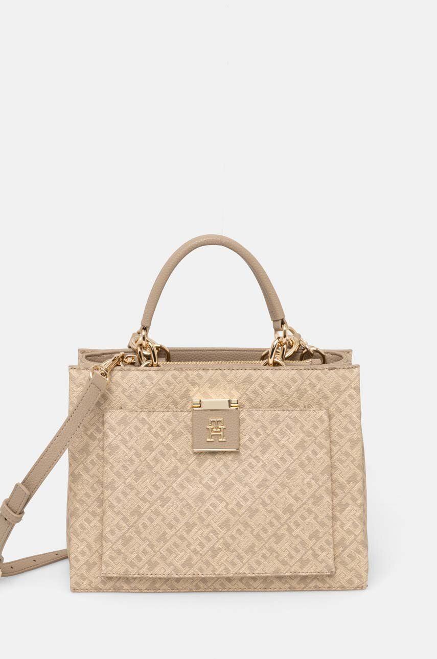 Th Her Mini Tote Mono Beige / OS