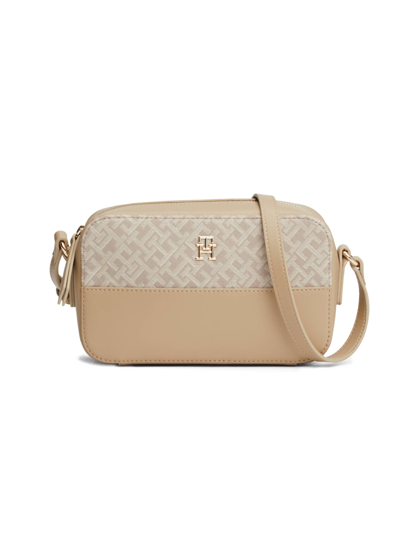 Th Jacquard Camera Bag Beige / OS