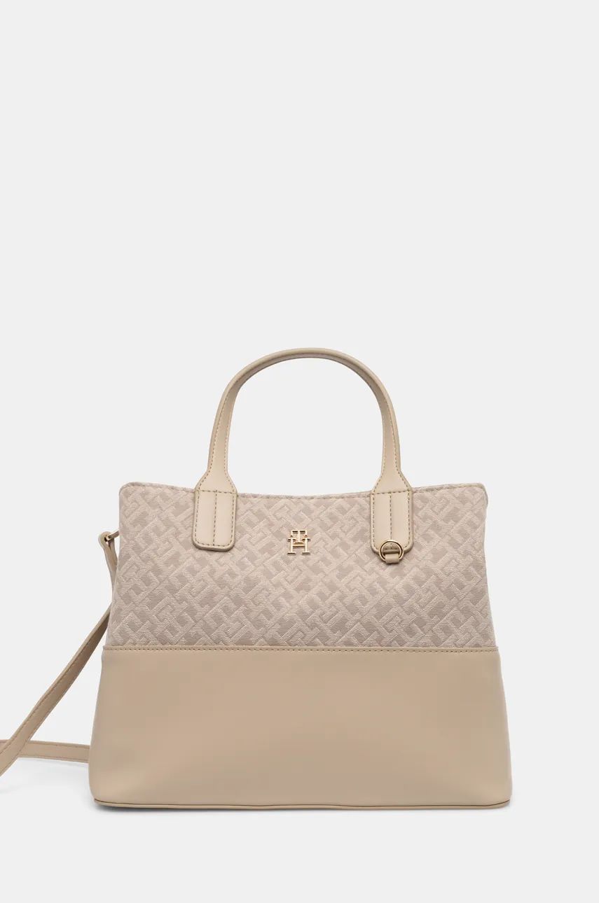 Th Jacquard Med Satchel Beige / OS