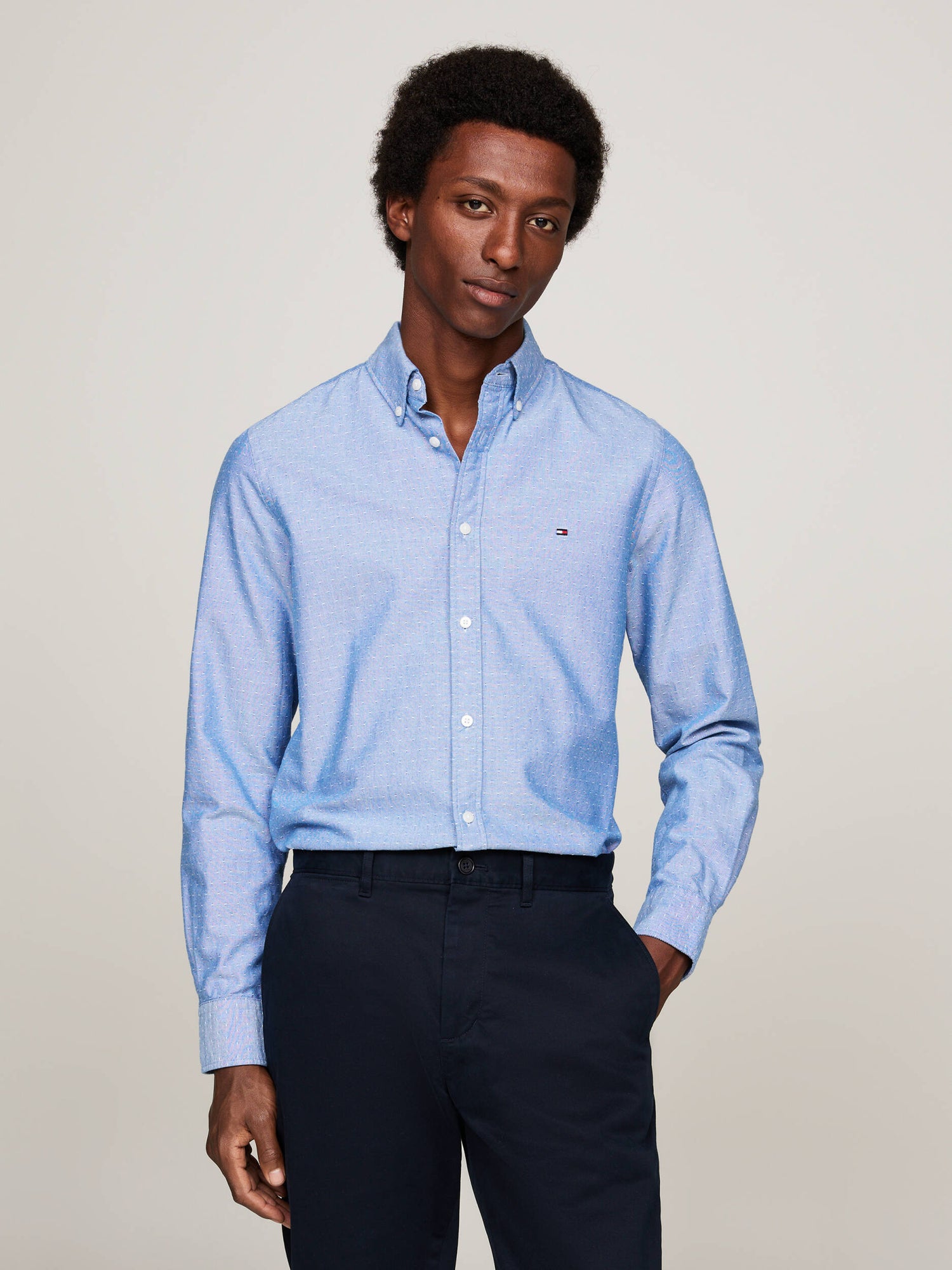 Oxford Dobby Sf Shirt Vibrant Indigo / L