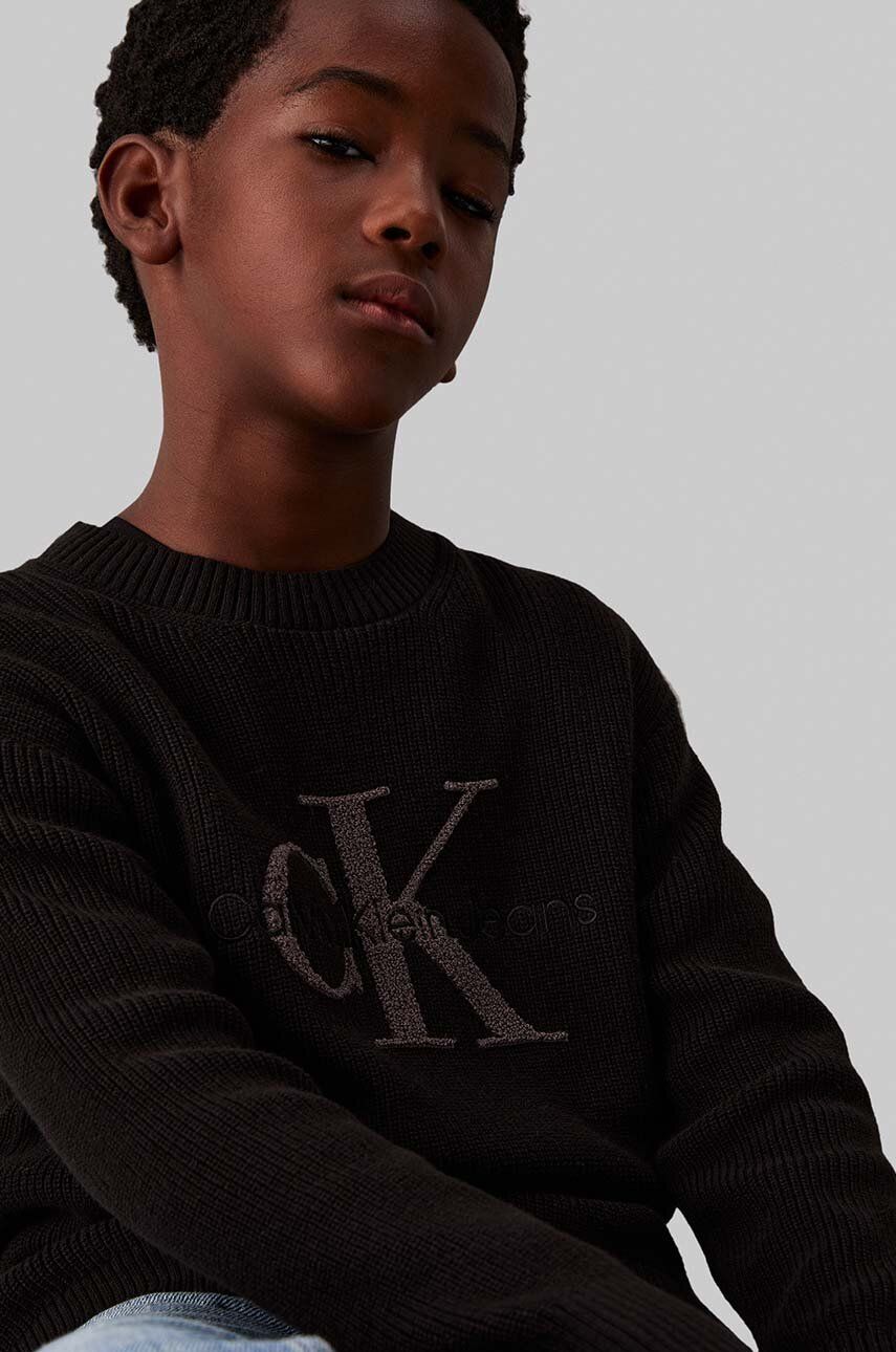 Towelling Ck Stitch Sweater Ck Black / 10