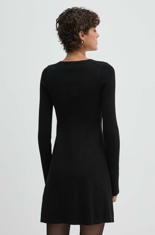 Ck Intarsia Sweater Dress Ck Black / M