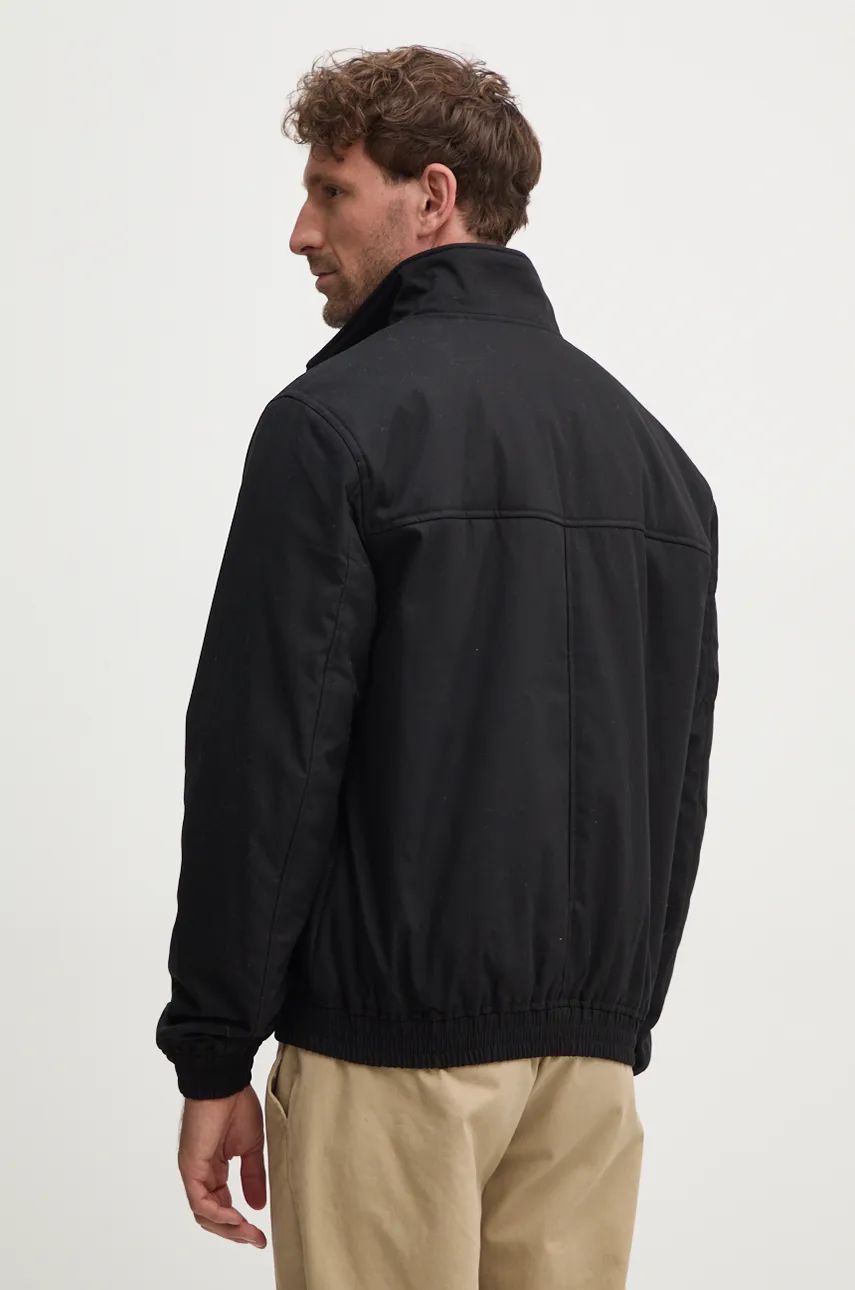 Cotton Nylon Canvas Harrington Ck Black / L