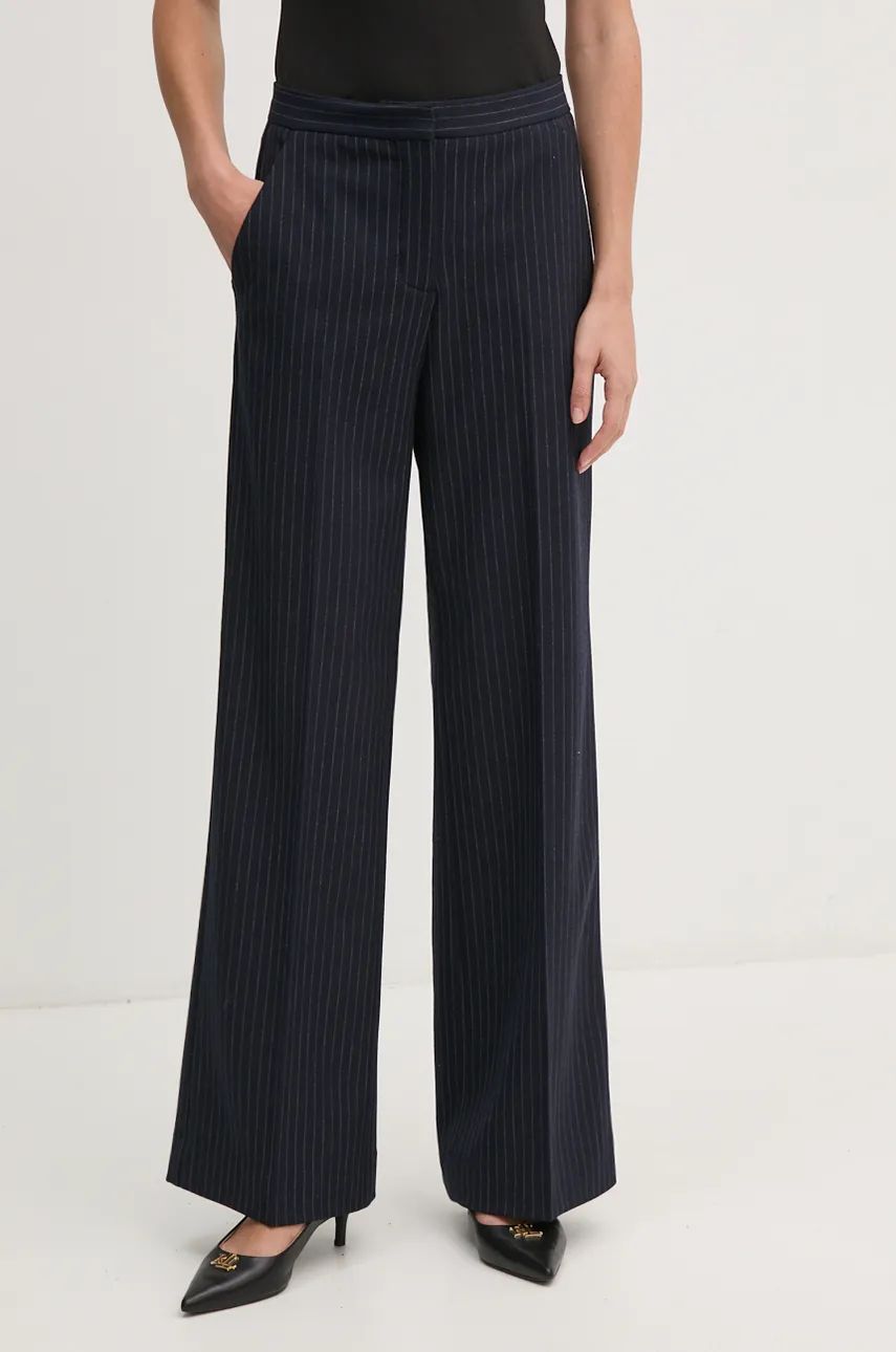 Pinstripe Wide Leg Pant Night Sky / Gray Morn Stripe / 42