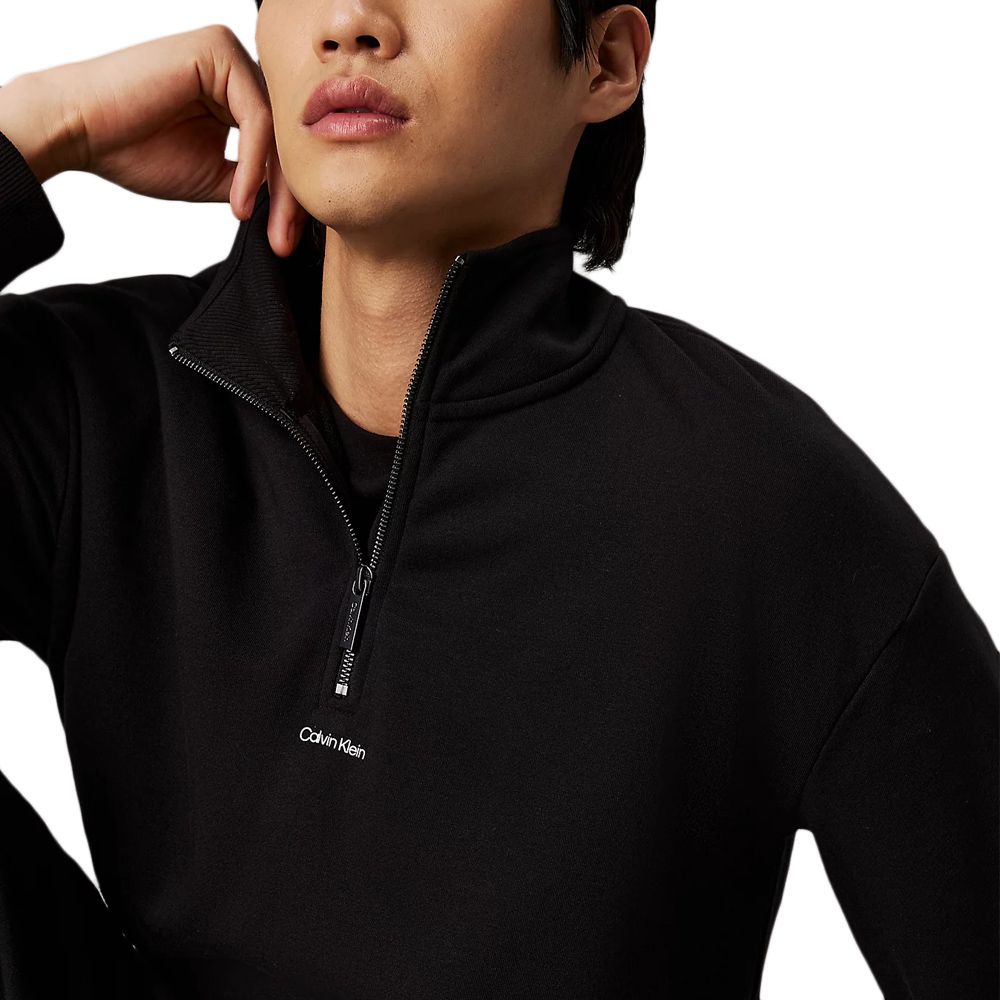 Nano Logo Q-Zip Sweatshirt Ck Black / L