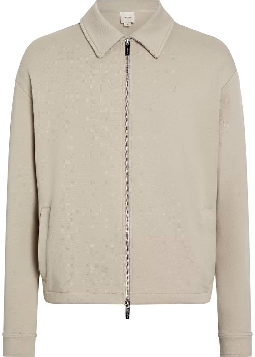 Pique Texture Zip Jacket Fresh Clay / L