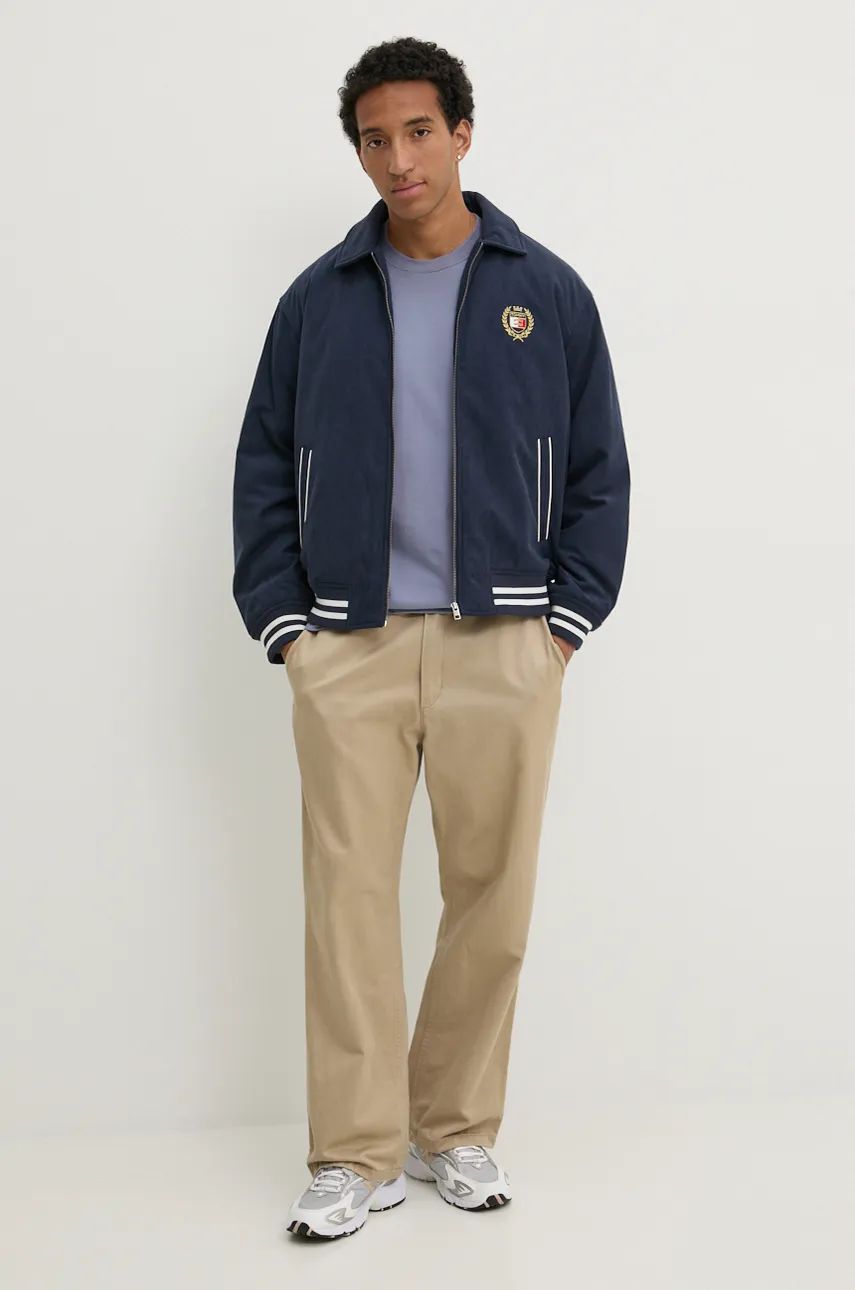 Tjm Crest Cord Letterman Jacket Dark Night Navy / L